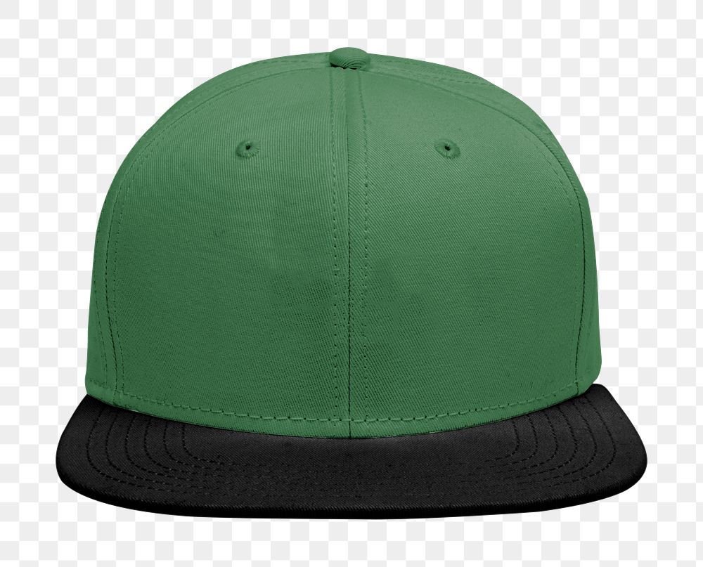 Green cap  png sticker, fashion transparent background