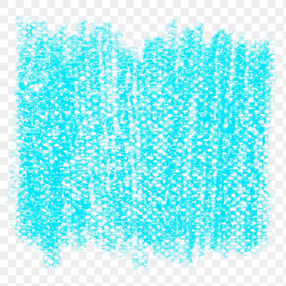 Png blue crayon texture sticker, transparent background