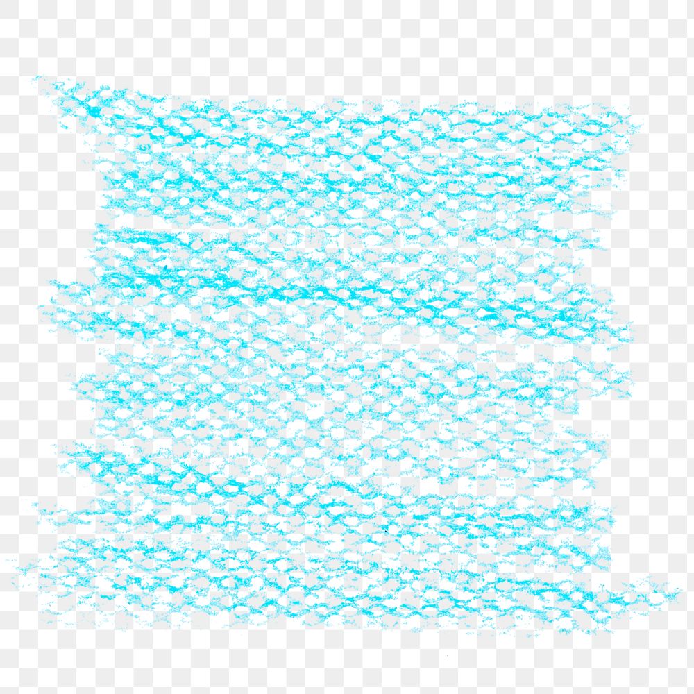 Png blue pencil texture sticker, transparent background
