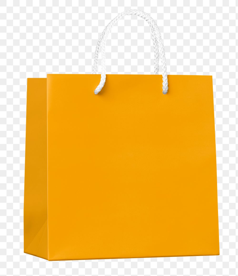 Shopping bag mockup png sticker, transparent background