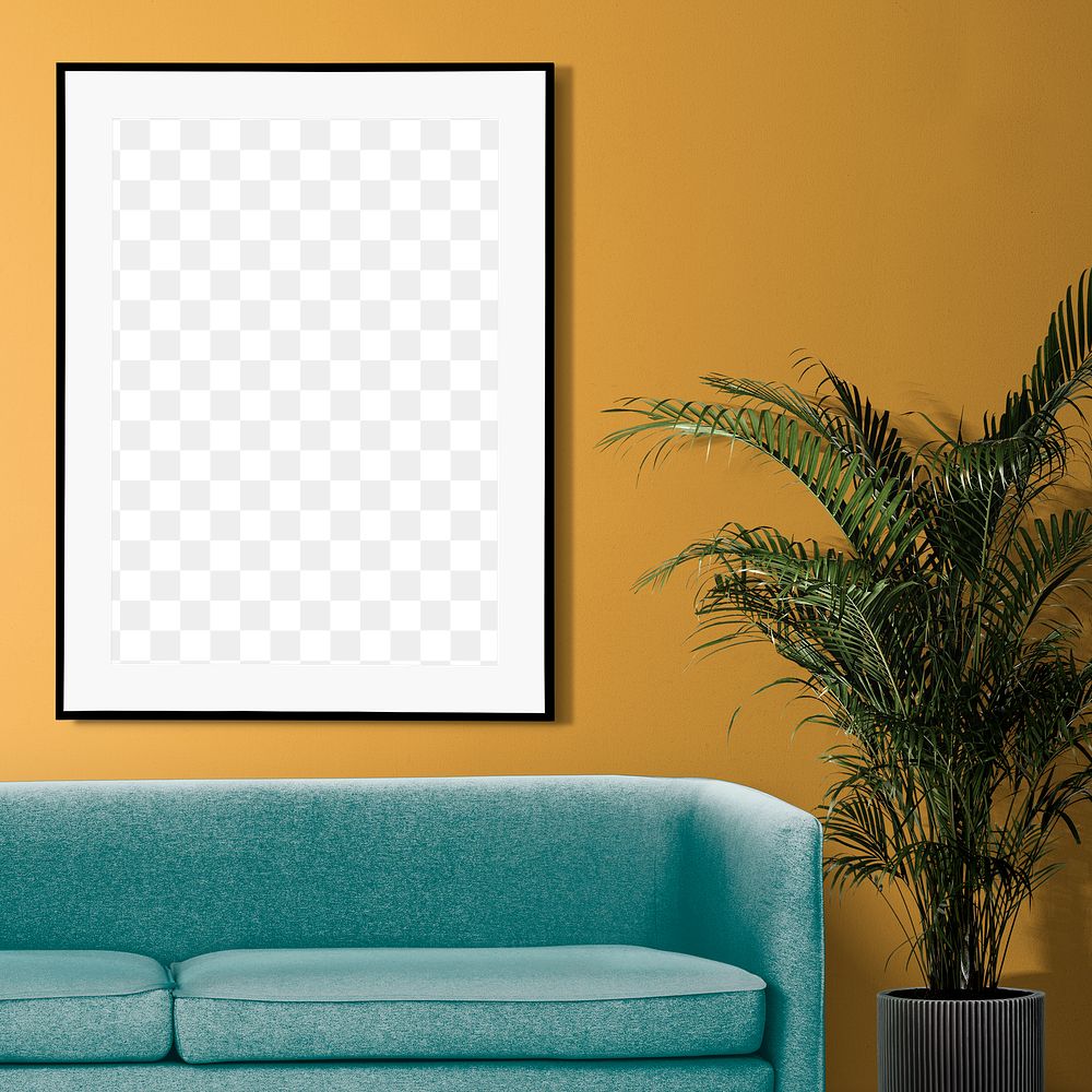 Photo frame png transparent mockup, wall decoration