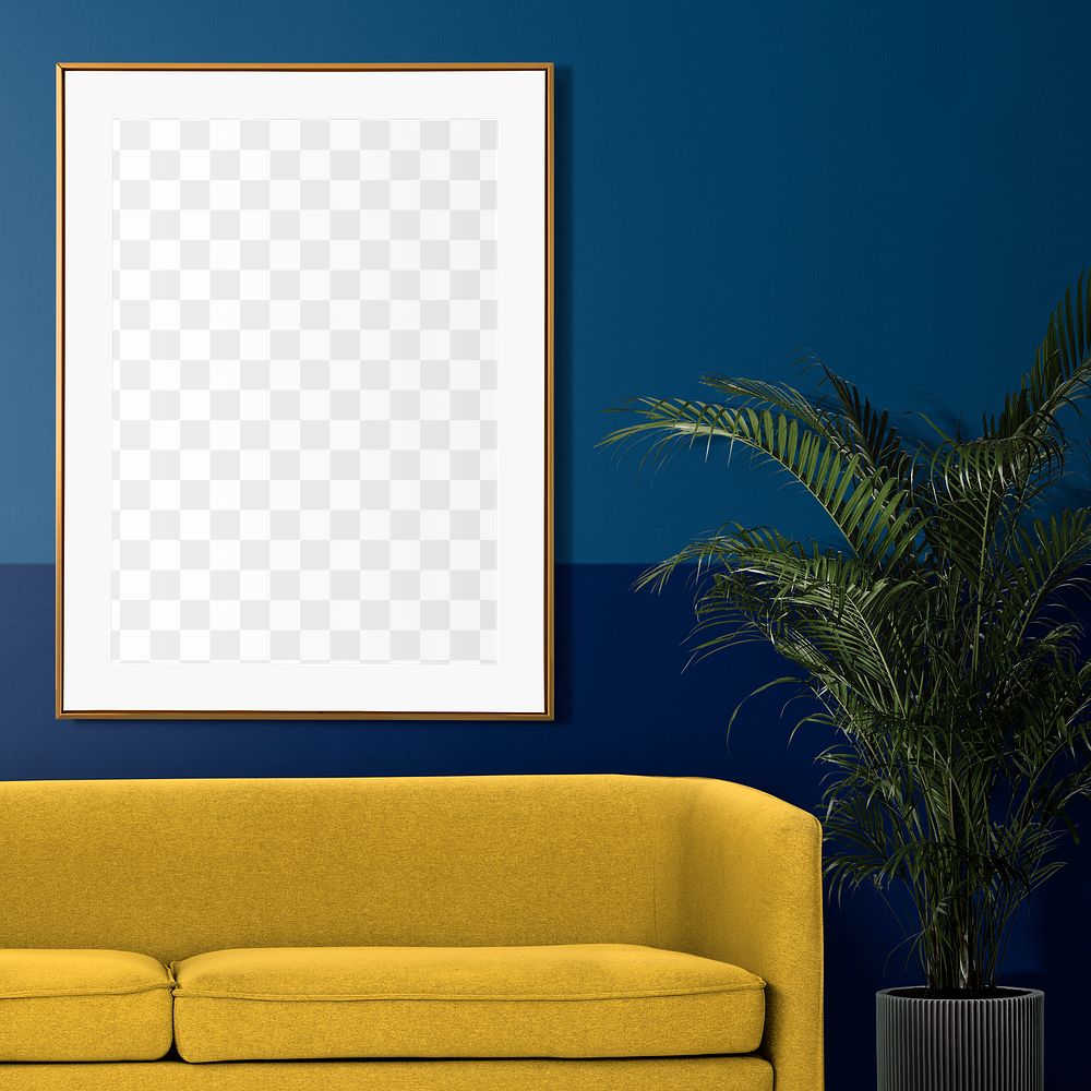 Photo frame png transparent mockup, wall decoration