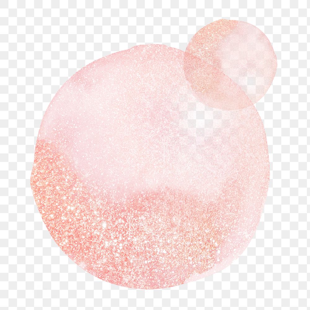 Pink watercolor drop png sticker, transparent background