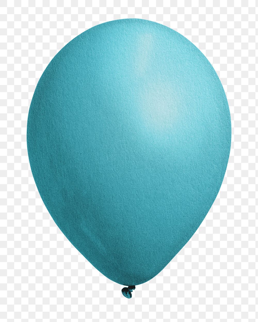 PNG Blue balloon, party decor element, transparent background