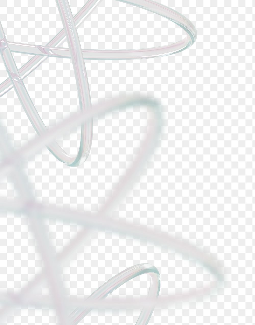 PNG abstract atom, transparent background
