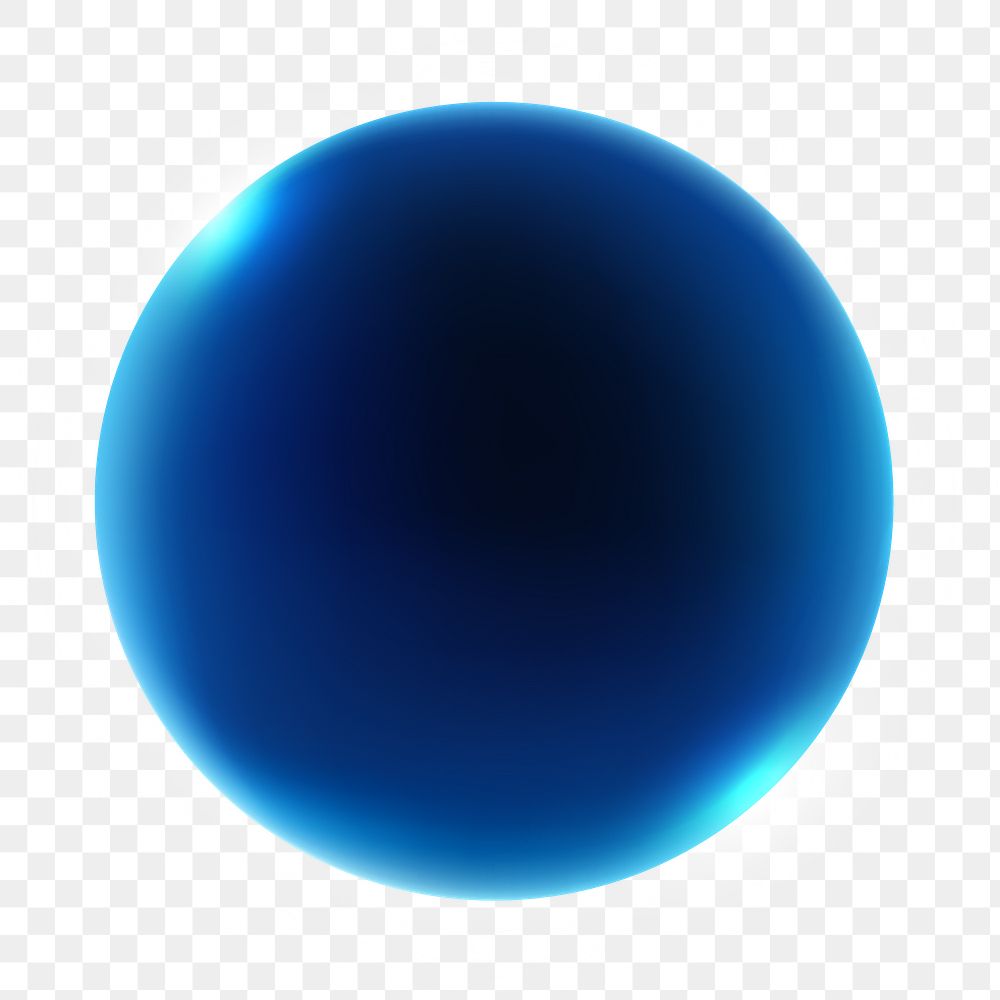 Dark blue circle png element, transparent background