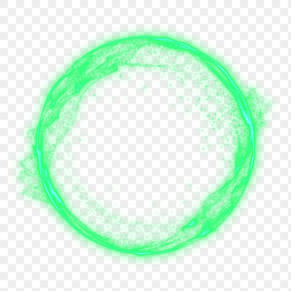 Green digital sphere png element, transparent background