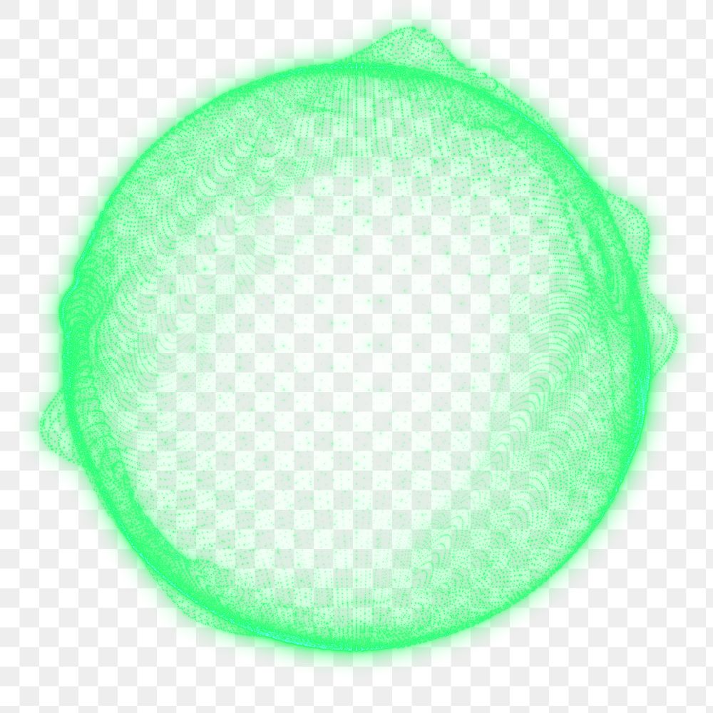 Metaverse sphere png element, transparent background