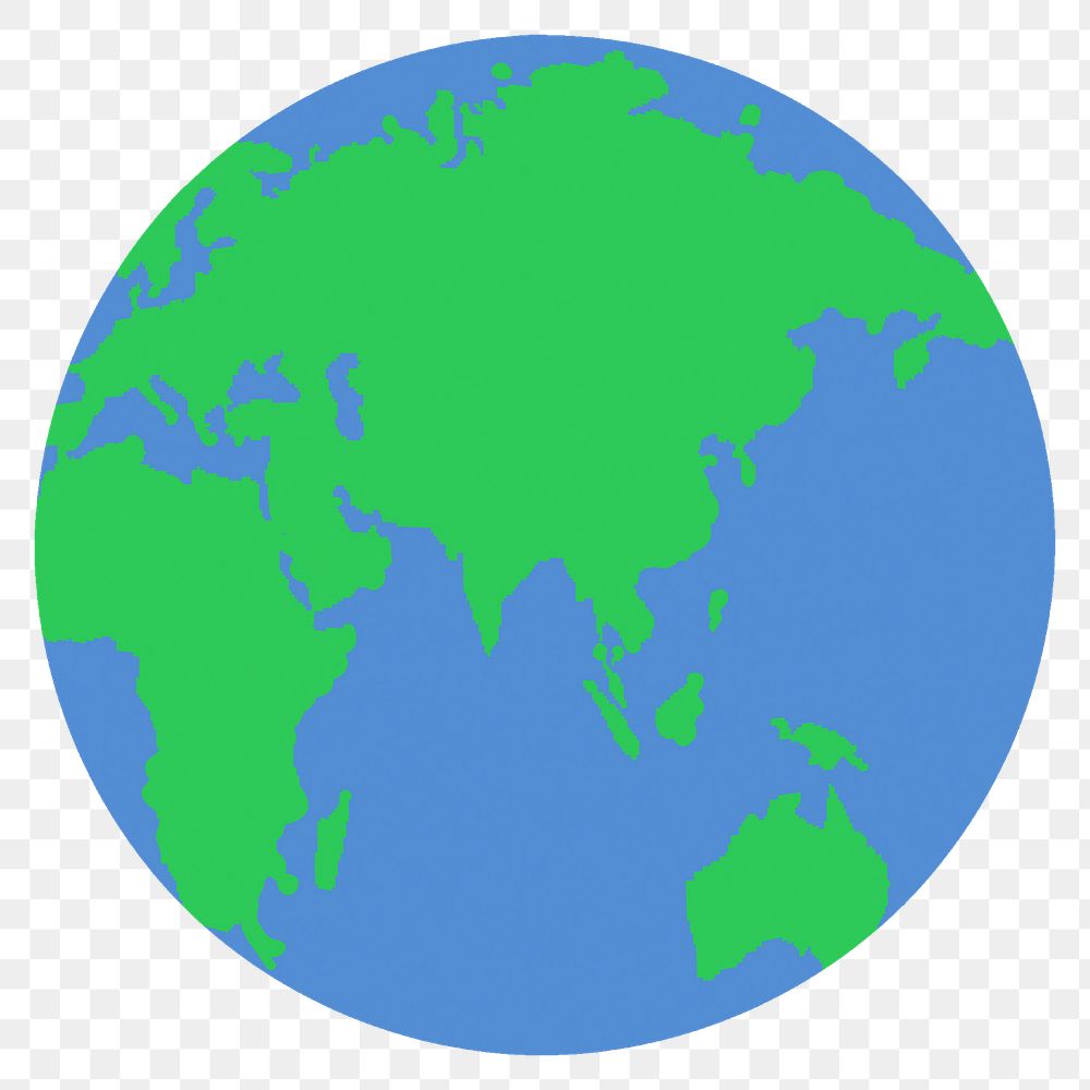 Planet Earth png sticker, transparent background