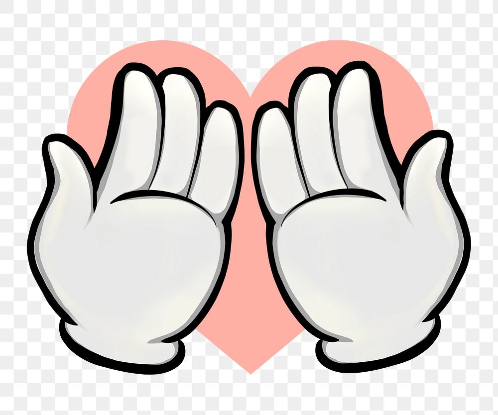 Cupping hands png sticker, transparent background