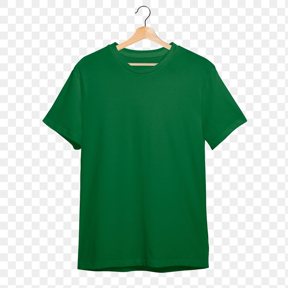 Green t-shirt  png sticker, fashion transparent background