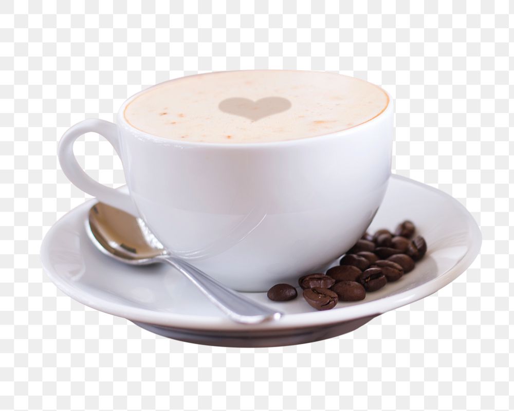Hot coffee cup png sticker, transparent background