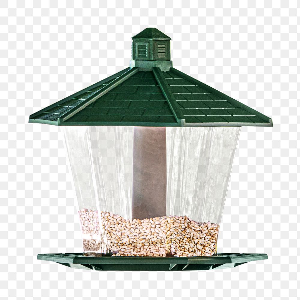 Bird feeder png, isolated object, transparent background