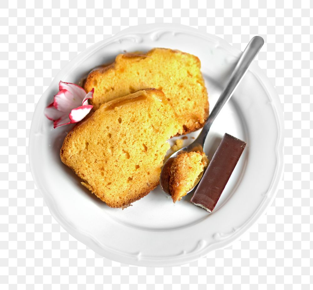 Butter cake png, food element, transparent background