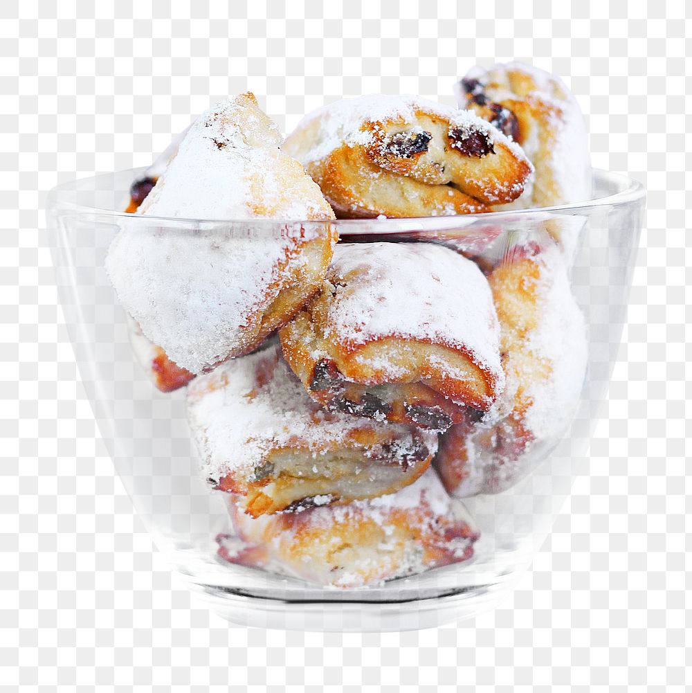 Pastry bowl png, food element, transparent background