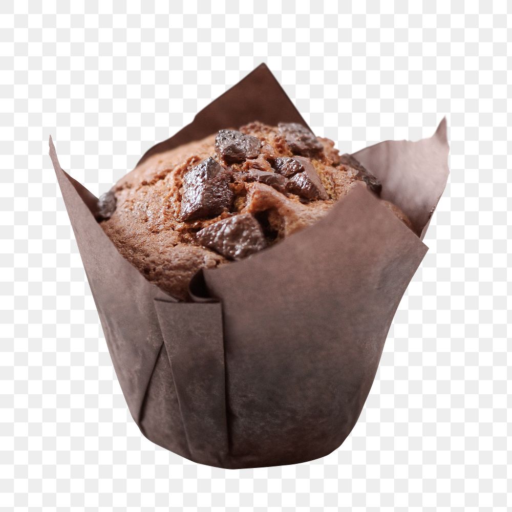 Muffin png collage element on transparent background