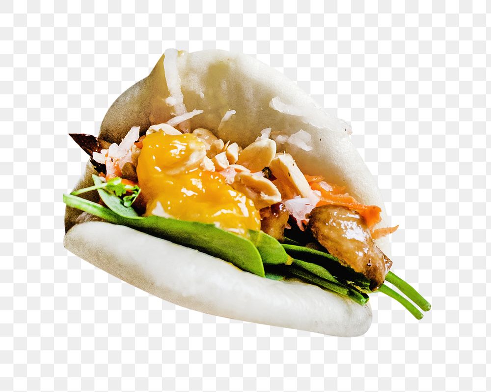 Bao buns png, healthy food, transparent background