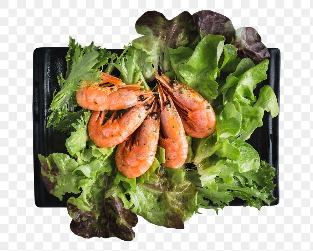 Grilled prawn png collage element, transparent background