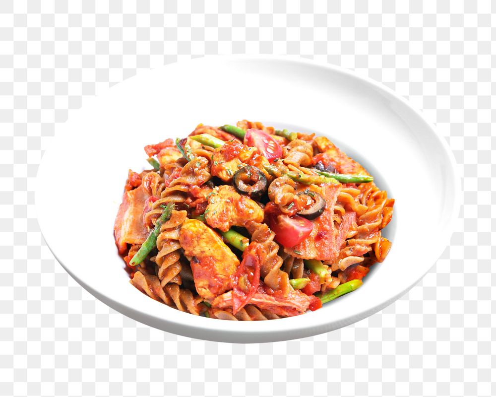 Tomato pasta png, collage element, transparent background