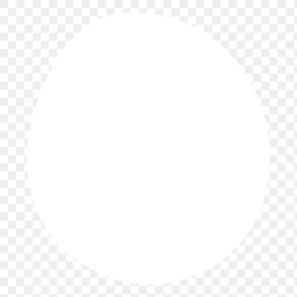 White circle png badge, transparent background