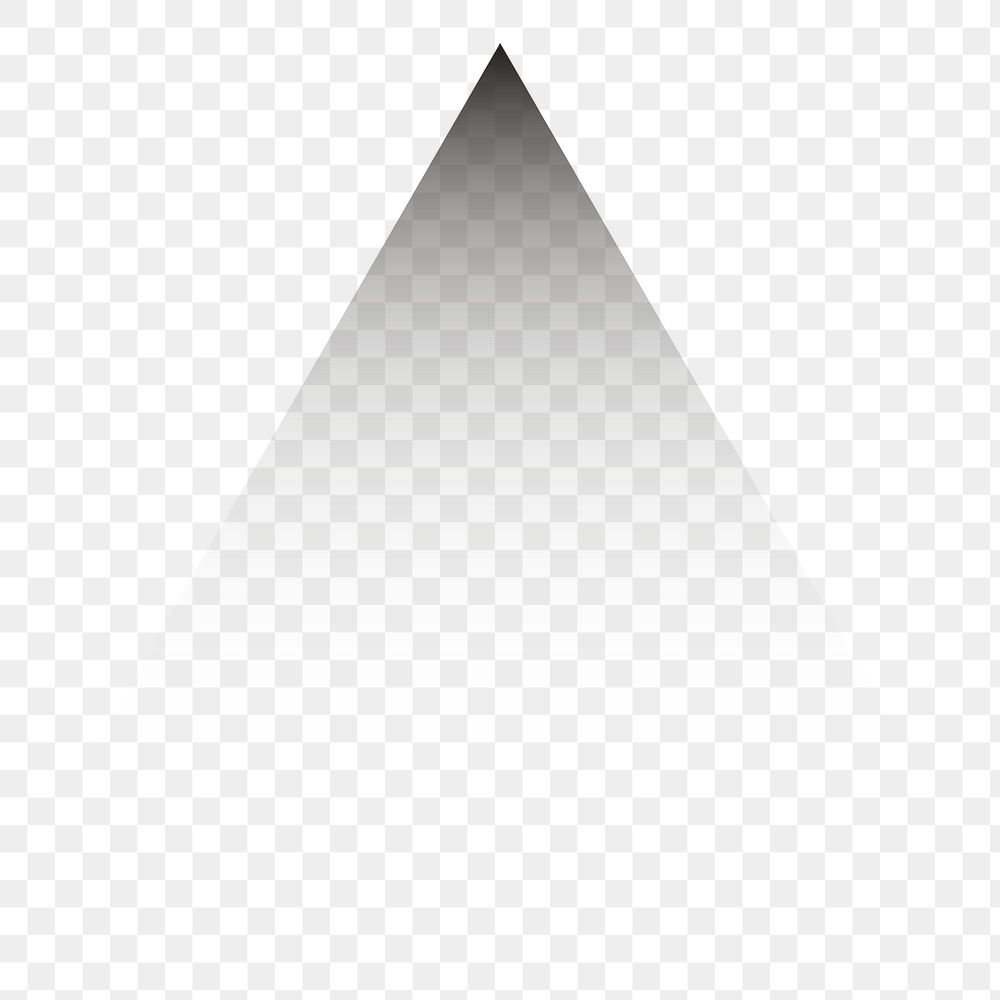PNG black gradient pyramid, transparent background