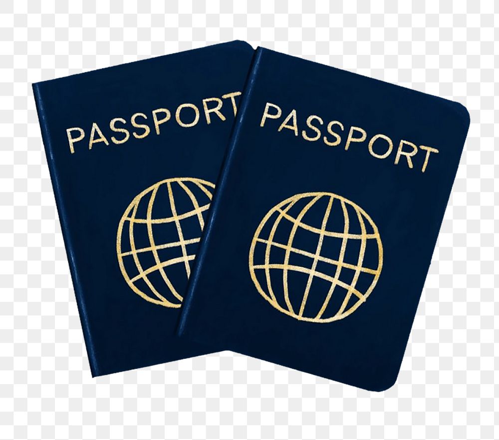 Passports png sticker, transparent background