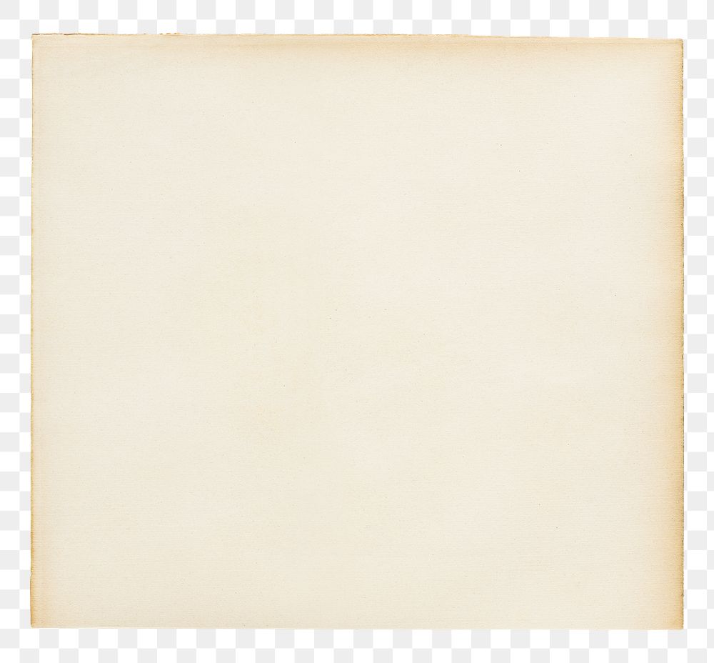 PNG Beige vintage paper , transparent background