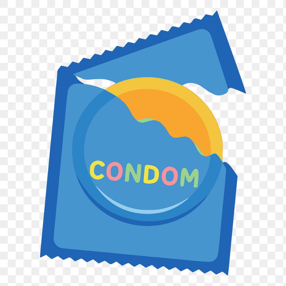 Condom png clipart illustration, transparent background. Free public domain CC0 image.