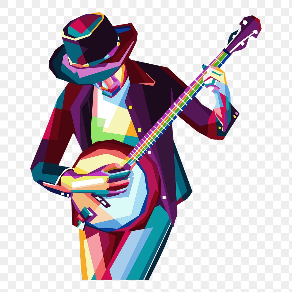 Male guitarist png clipart, transparent background. Free public domain CC0 image.