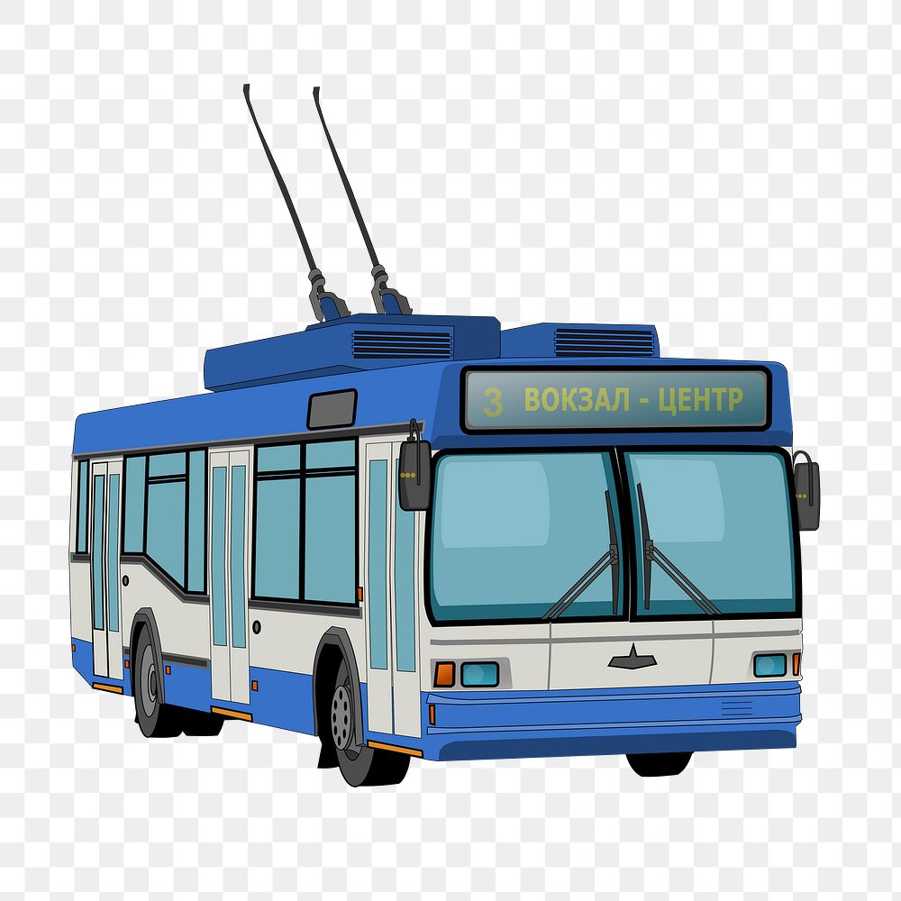 City bus png sticker, transparent background. Free public domain CC0 image.