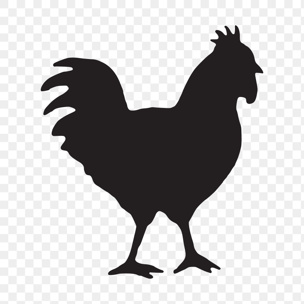 Hen png sticker, transparent background. Free public domain CC0 image.