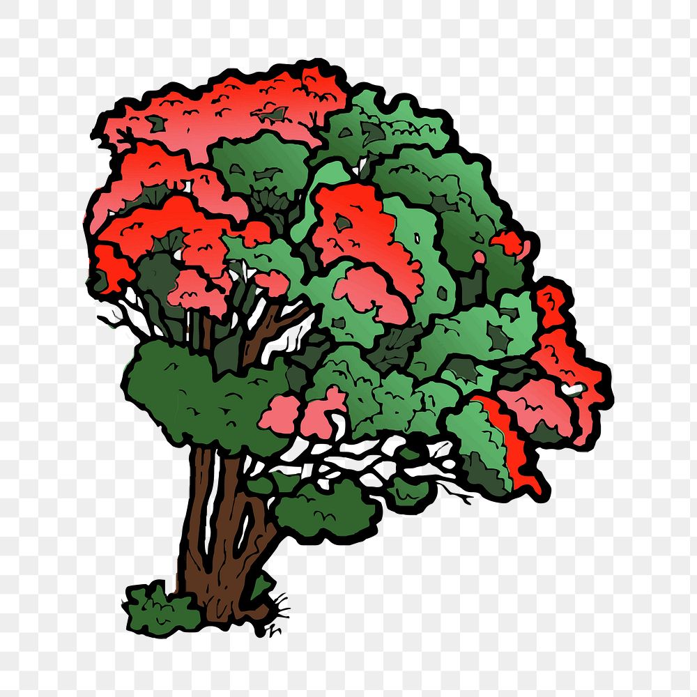 Tree png sticker, transparent background. Free public domain CC0 image.