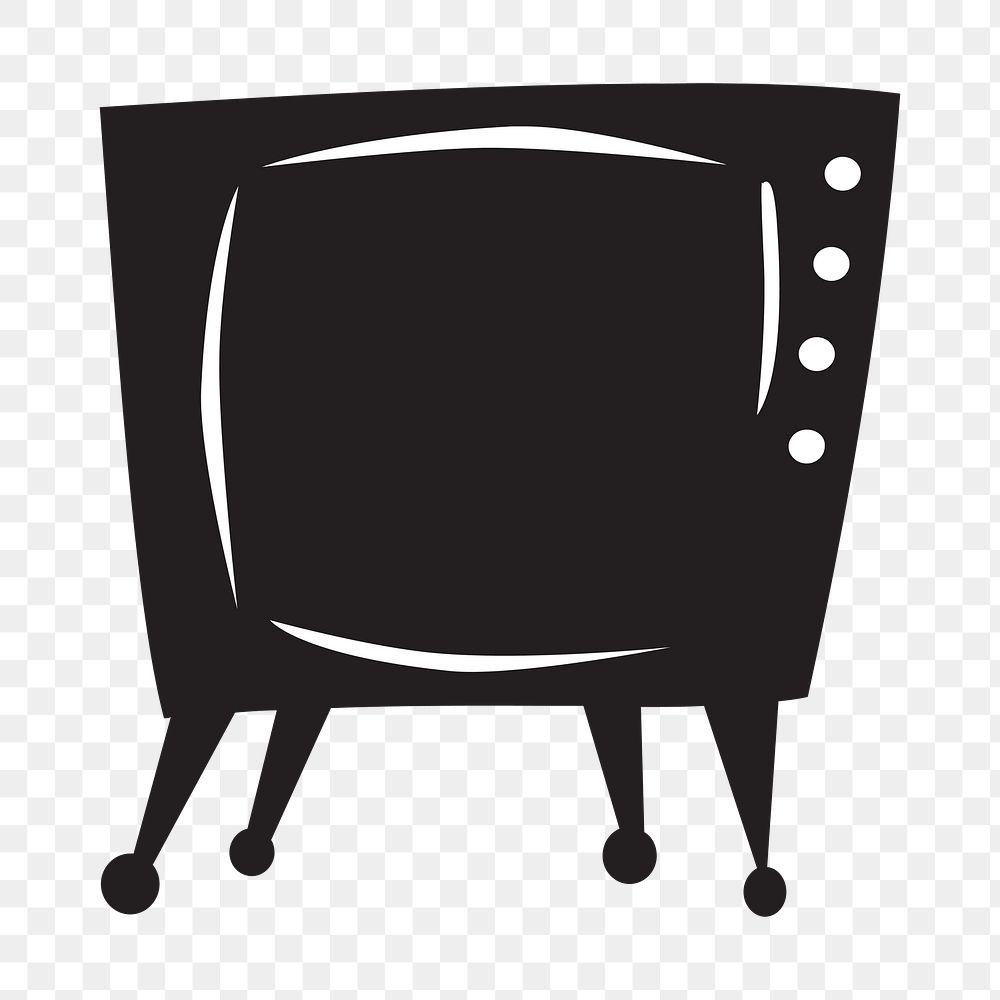 Television png sticker, transparent background. Free public domain CC0 image.