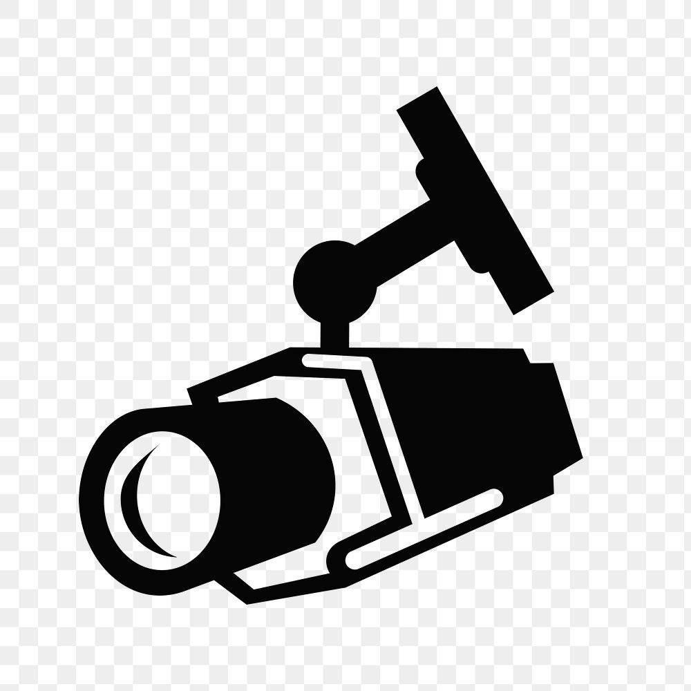 CCTV  png clipart illustration, transparent background. Free public domain CC0 image.