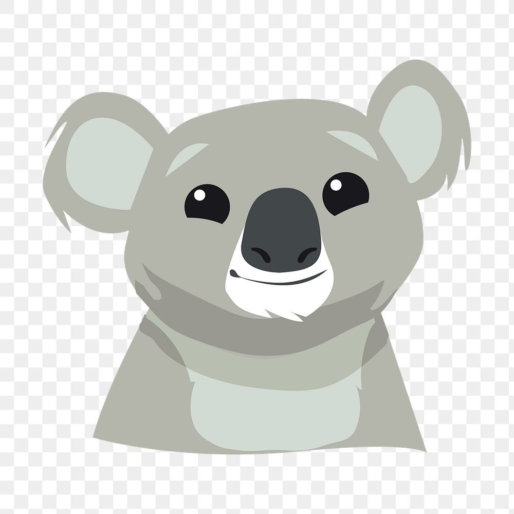 Koala png sticker, transparent background. Free public domain CC0 image.