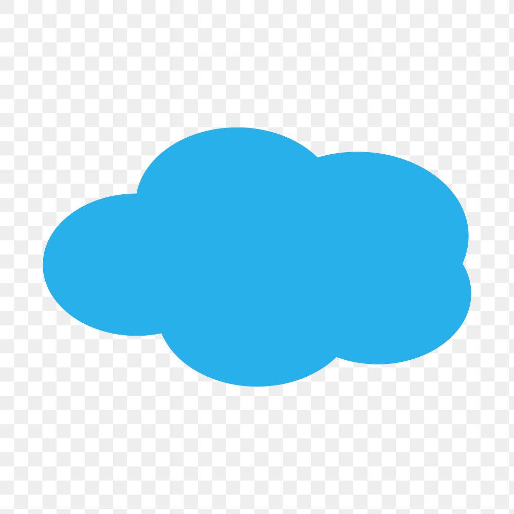 Cloud png sticker, transparent background. Free public domain CC0 image.