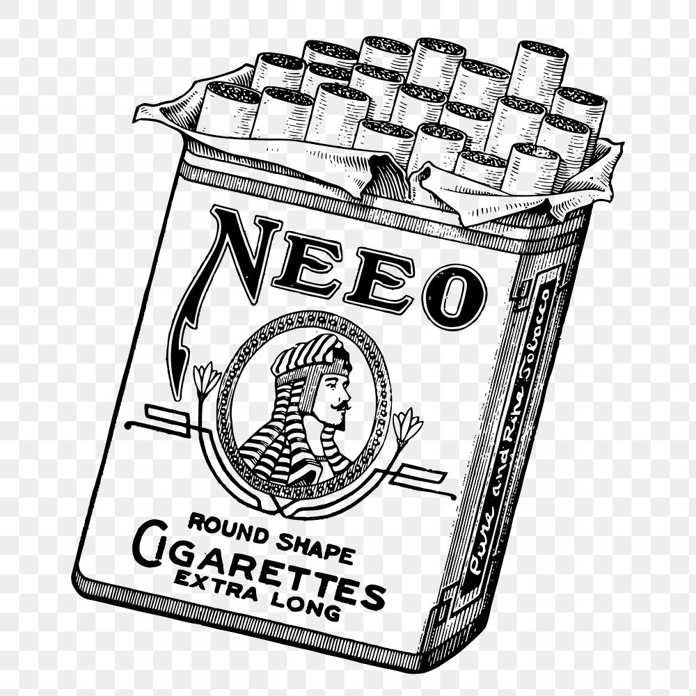 Cigarettes png sticker, transparent background. Free public domain CC0 image.