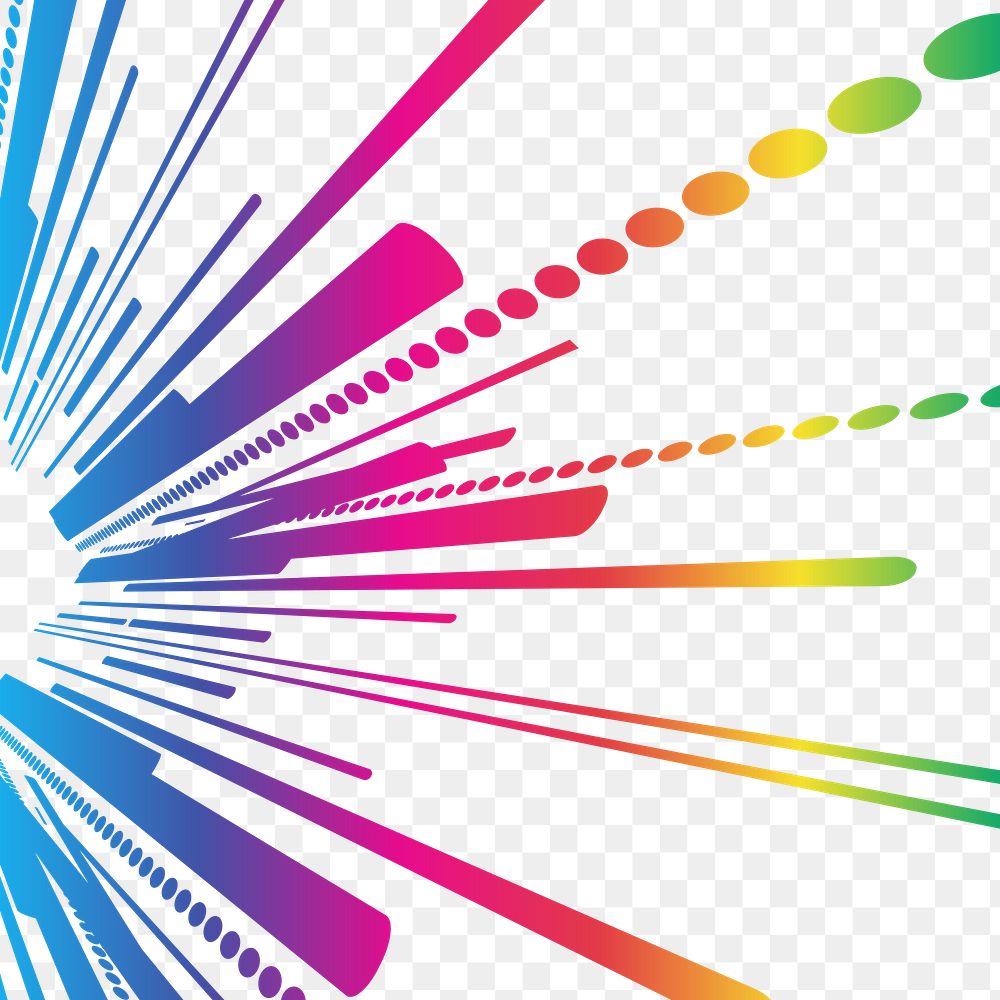 Gradient splash  png clipart illustration, transparent background. Free public domain CC0 image.