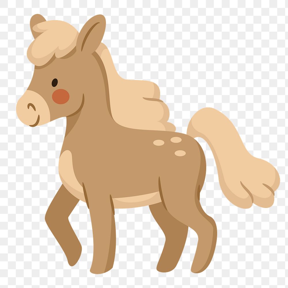 Pony png illustration, transparent background. Free public domain CC0 image.