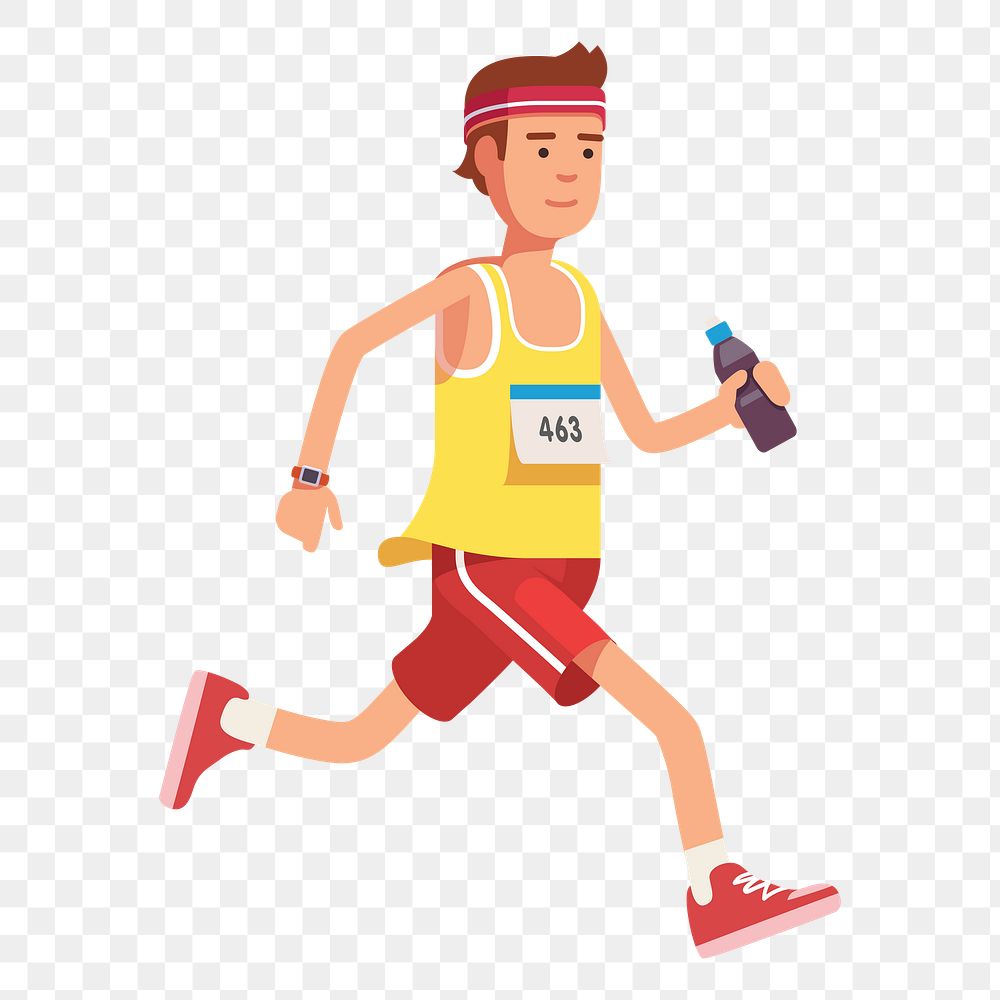 Runner png clipart illustration, transparent | Free PNG - rawpixel