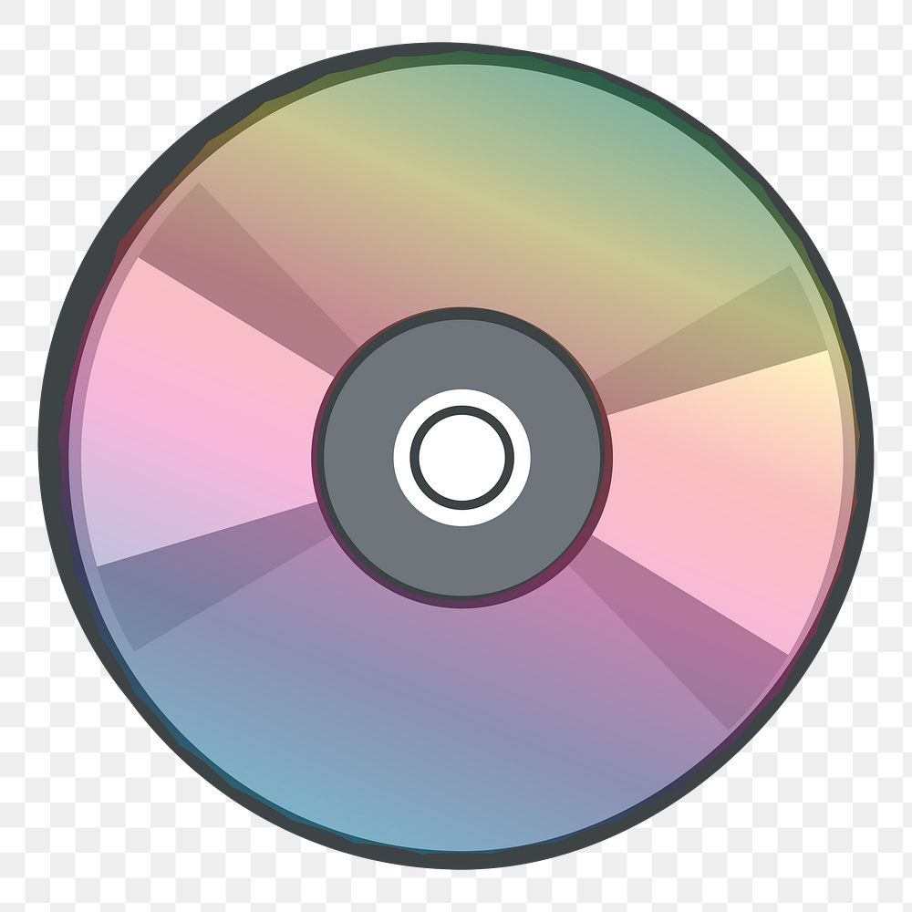 CD png illustration, transparent background. Free public domain CC0 image.