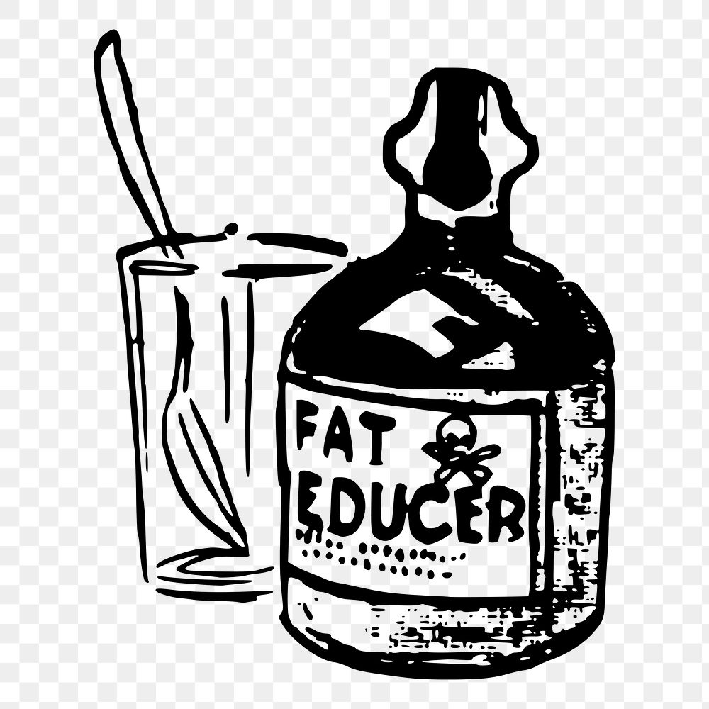 Fat reducer png illustration, transparent background. Free public domain CC0 image.