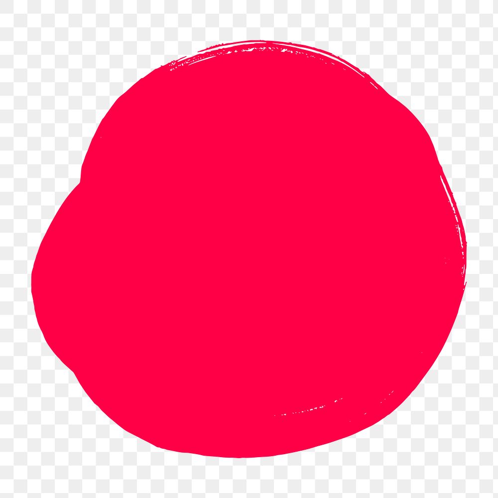 Png red dot clipart, transparent background. Free public domain CC0 image.