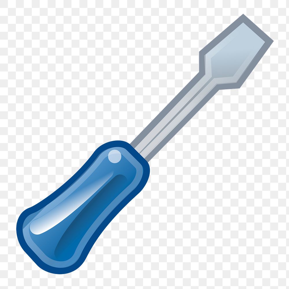 Png screwdriver clipart, transparent background. Free public domain CC0 image.