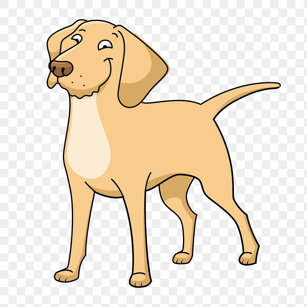 Png dog clipart, transparent background. Free public domain CC0 image.