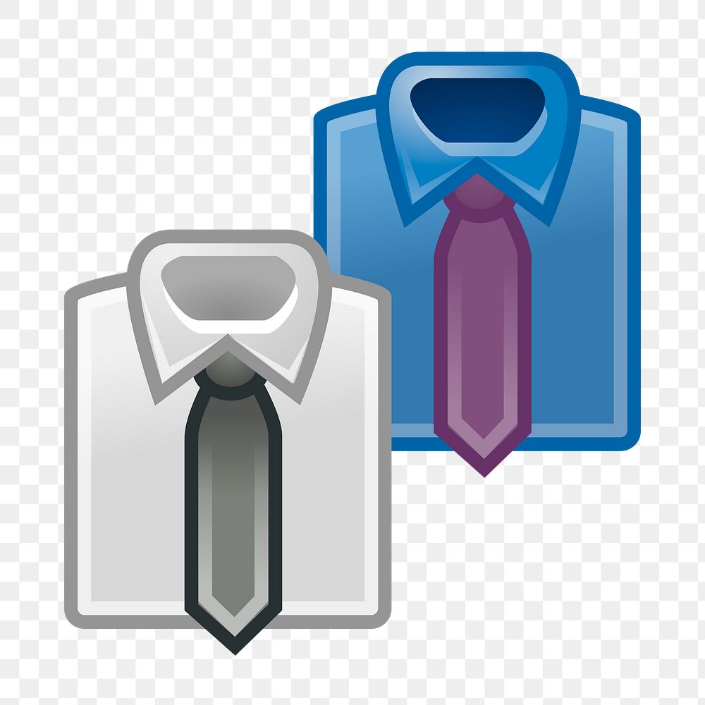 Png suit shirt clipart, transparent background. Free public domain CC0 image.