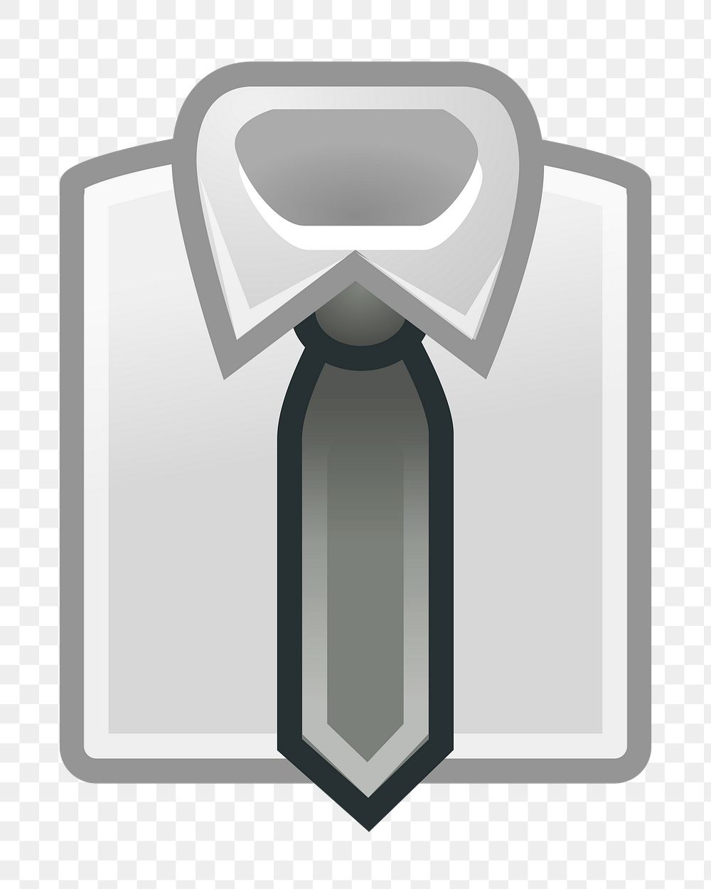 Png suit shirt clipart, transparent background. Free public domain CC0 image.