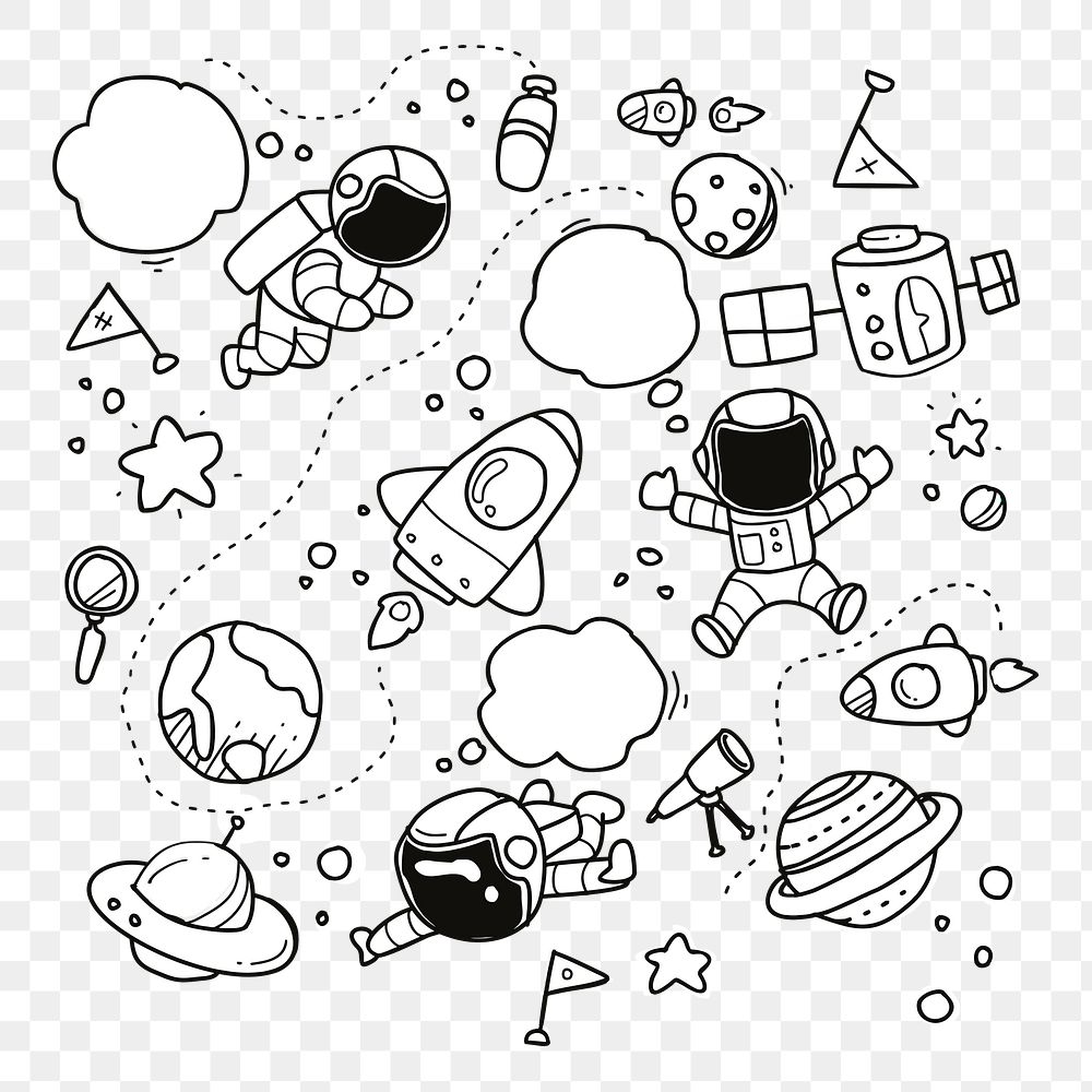 Png space clipart, transparent background. Free public domain CC0 image.