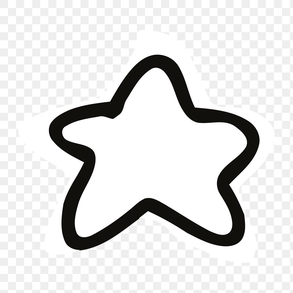 Png star clipart, transparent background. Free public domain CC0 image.