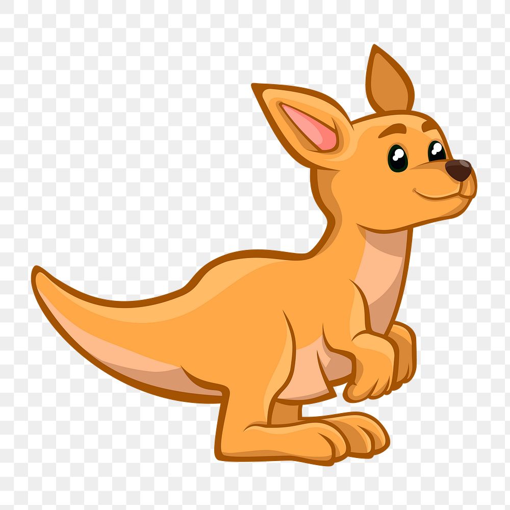 Png kangaroo clipart, transparent background. Free public domain CC0 image.